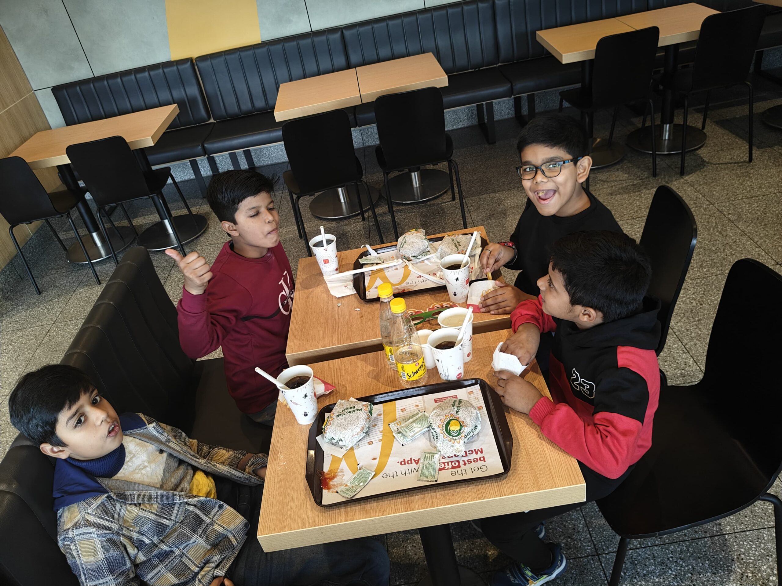 Anwit having fun and goofing around while playing music